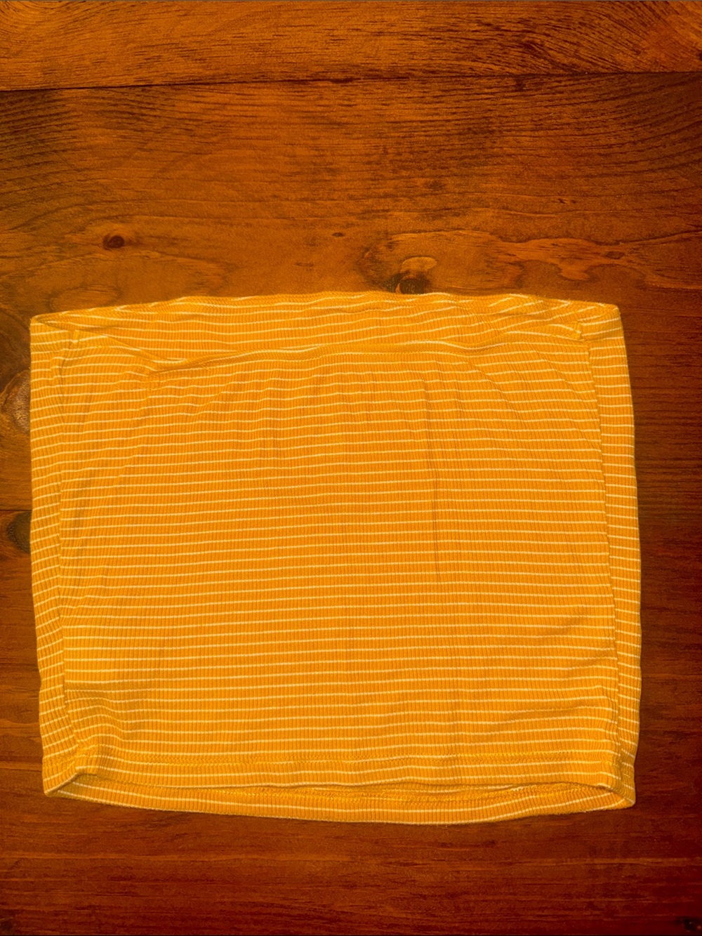American Eagle Outfitters Yellow & White Striped Tube Top - Picture 3 of 5